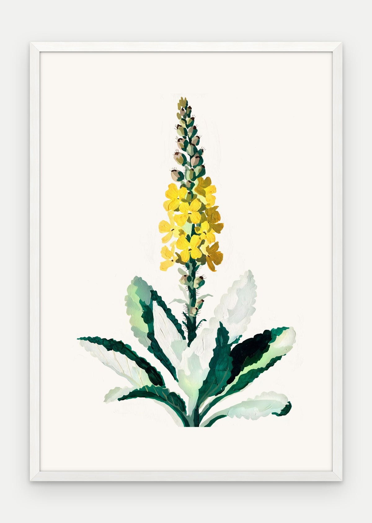 Plakat Dziewanna w ramie, oprawa: drewno białe, format 70 × 100 cm