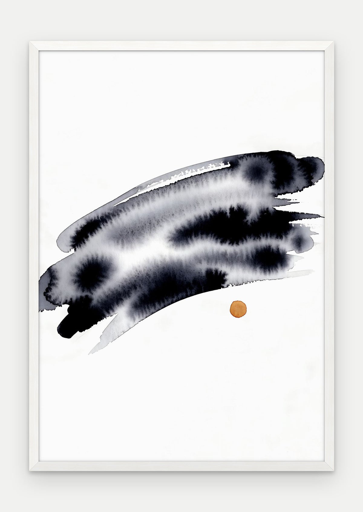 Plakat Horyzont w ramie, oprawa: drewno białe, format 70 × 100 cm