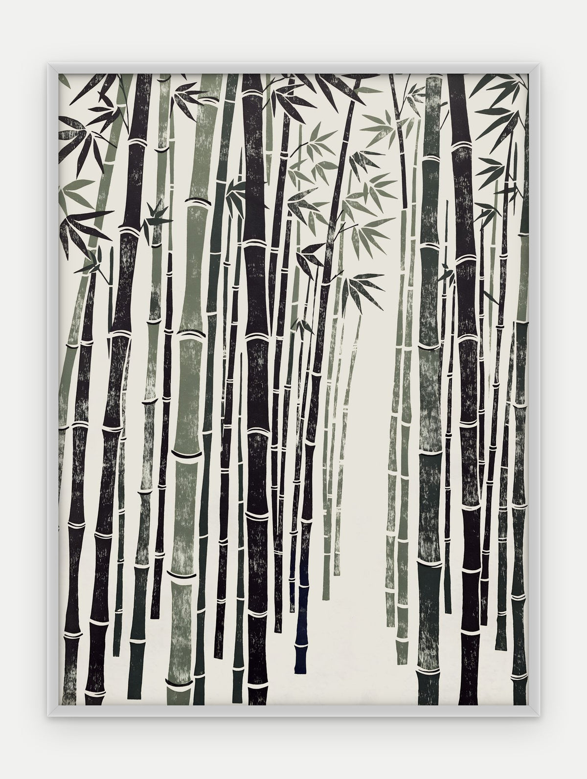 Plakat Bambus w ramie, oprawa: aluminium srebrne, format 30 × 40 cm