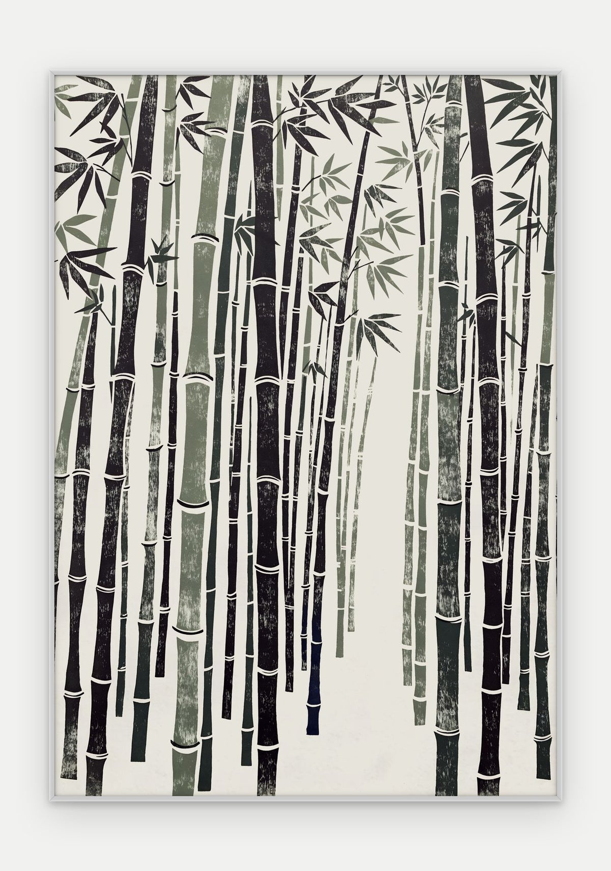 Plakat Bambus w ramie, oprawa: aluminium srebrne, format 70 × 100 cm