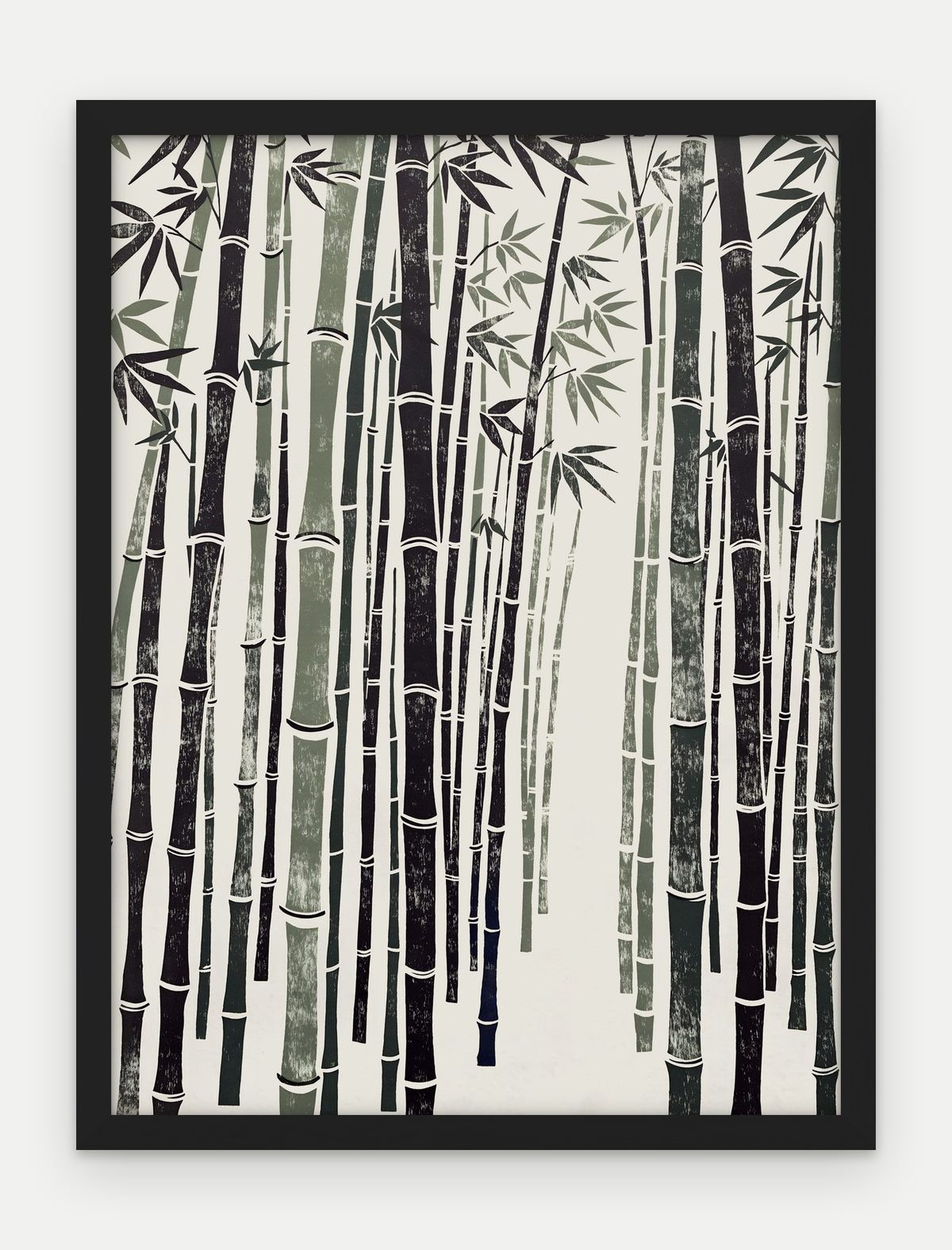 Plakat Bambus w ramie, oprawa: drewno czarne, format 30 × 40 cm