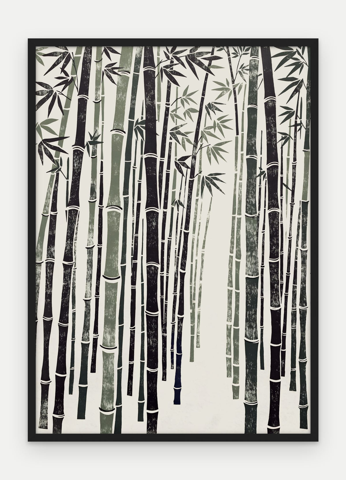 Plakat Bambus w ramie, oprawa: drewno czarne, format 50 × 70 cm