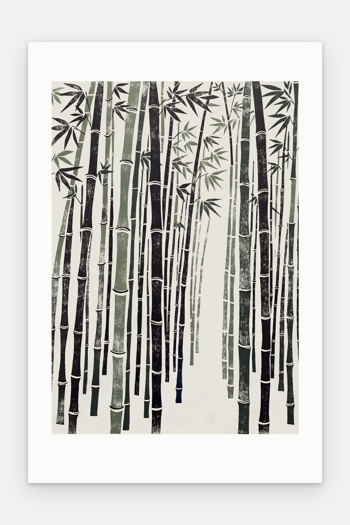 Plakat Bambus bez oprawy, z passe-partout, format 40 × 60 cm