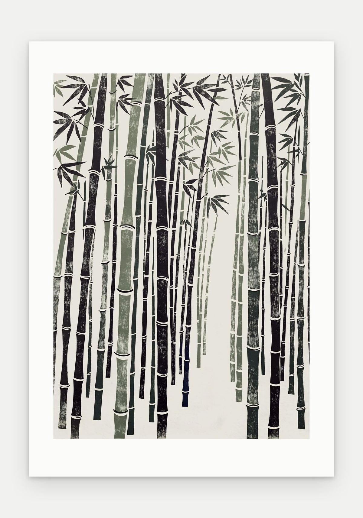 Plakat Bambus bez oprawy, z passe-partout, format 70 × 100 cm