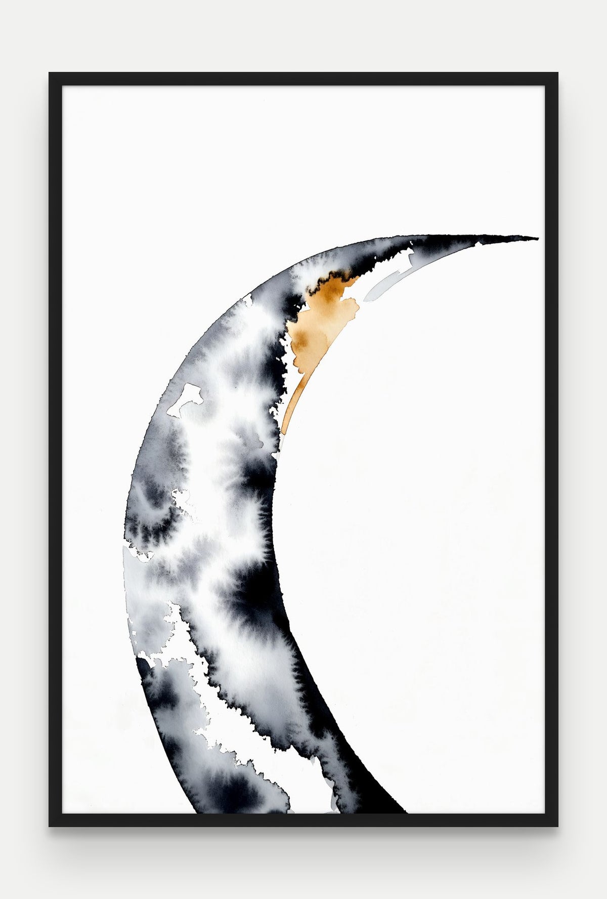 Obraz na płótnie Brzeg w ramie, oprawa: drewno czarne, format 80 × 120 cm