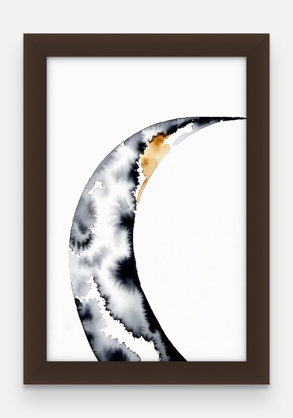Obraz na płótnie Brzeg w ramie, oprawa: drewno brązowe, format 20 × 30 cm