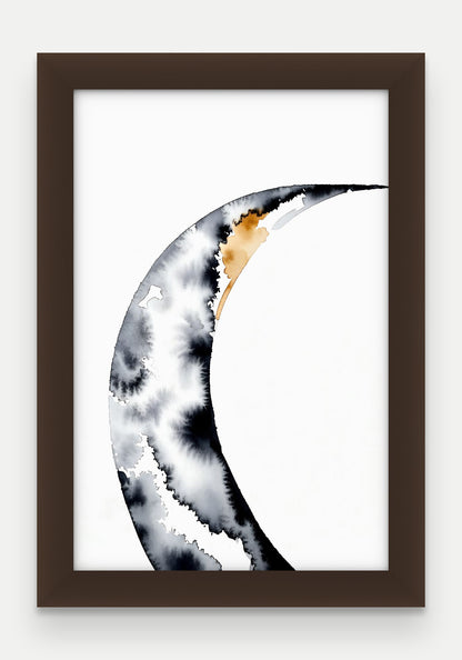 Obraz na płótnie Brzeg w ramie, oprawa: drewno brązowe, format 20 × 30 cm