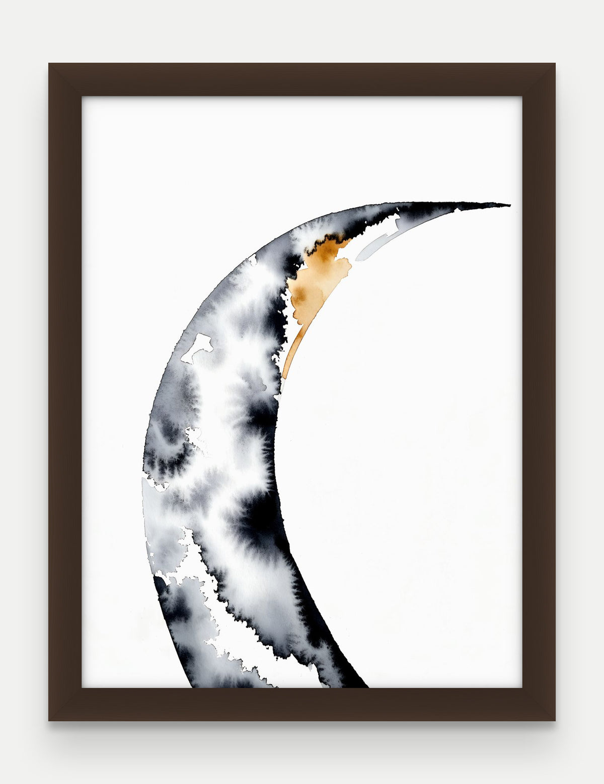 Obraz na płótnie Brzeg w ramie, oprawa: drewno brązowe, format 30 × 40 cm