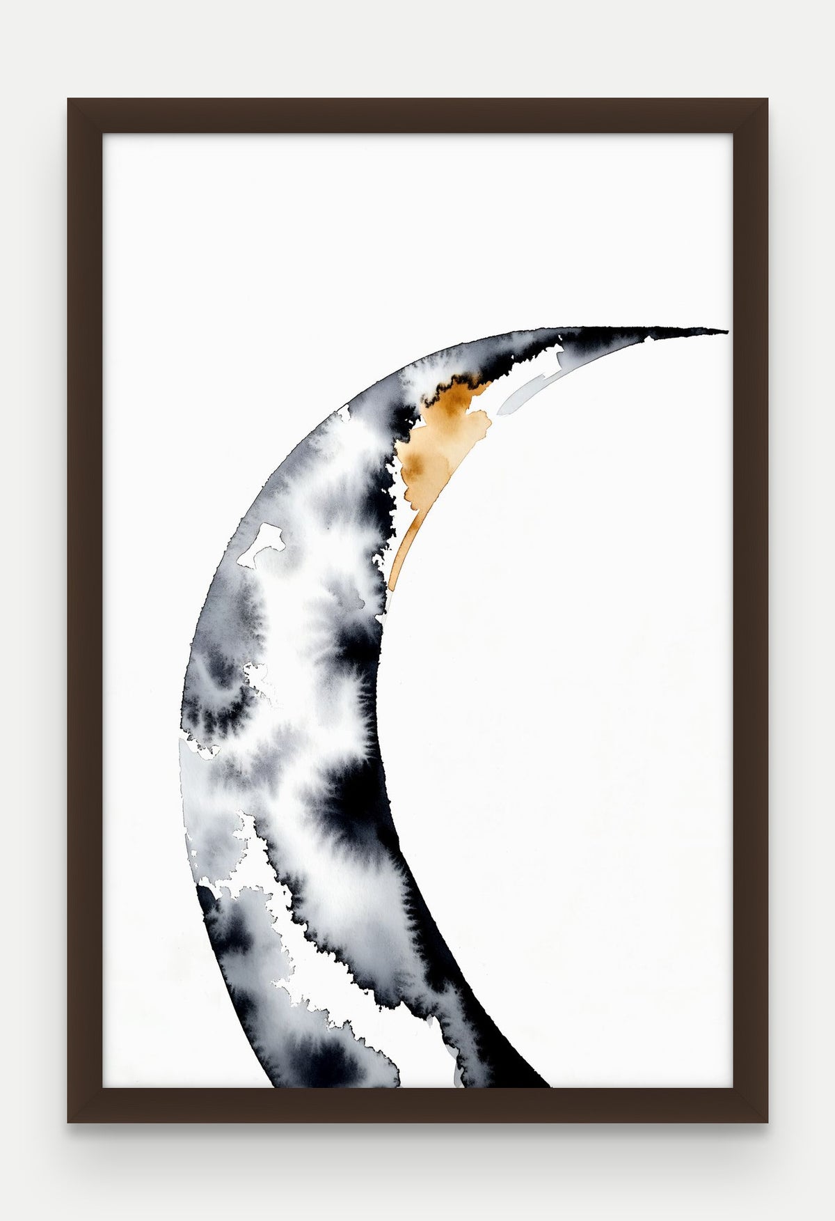 Obraz na płótnie Brzeg w ramie, oprawa: drewno brązowe, format 40 × 60 cm