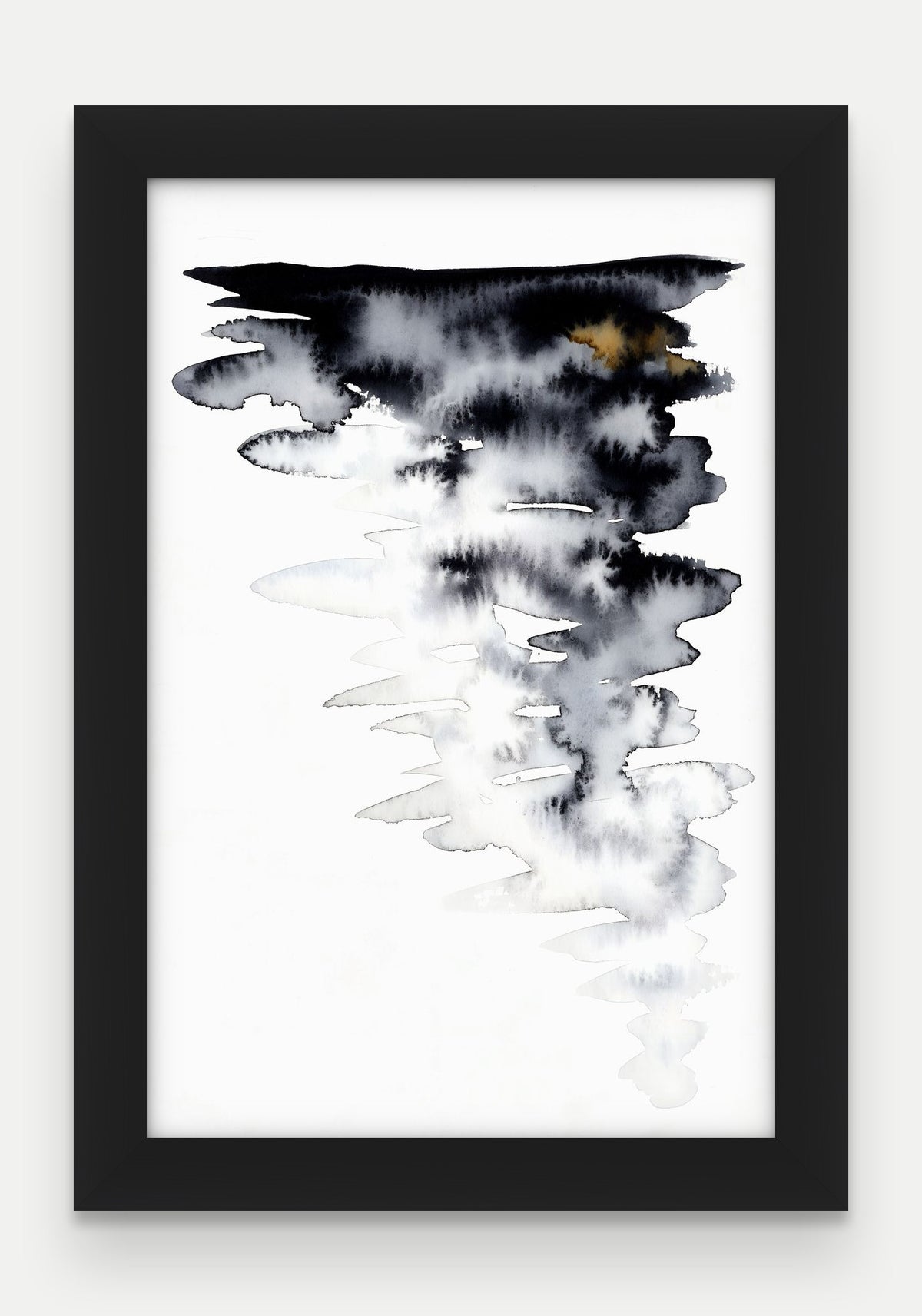Obraz na płótnie Chmura w ramie, oprawa: drewno czarne, format 20 × 30 cm