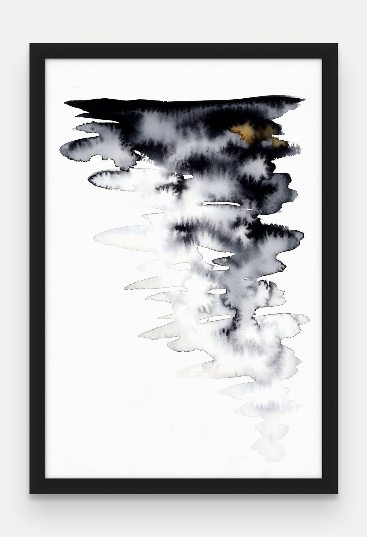 Obraz na płótnie Chmura w ramie, oprawa: drewno czarne, format 40 × 60 cm