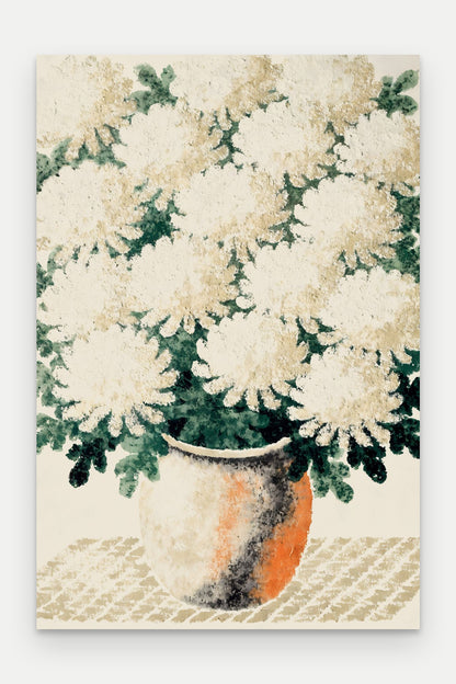 Obraz na płótnie Chryzantemy na blejtramie, bez ramy, format 40 × 60 cm