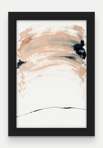 Obraz na płótnie Cisza w ramie, oprawa: drewno czarne, format 20 × 30 cm