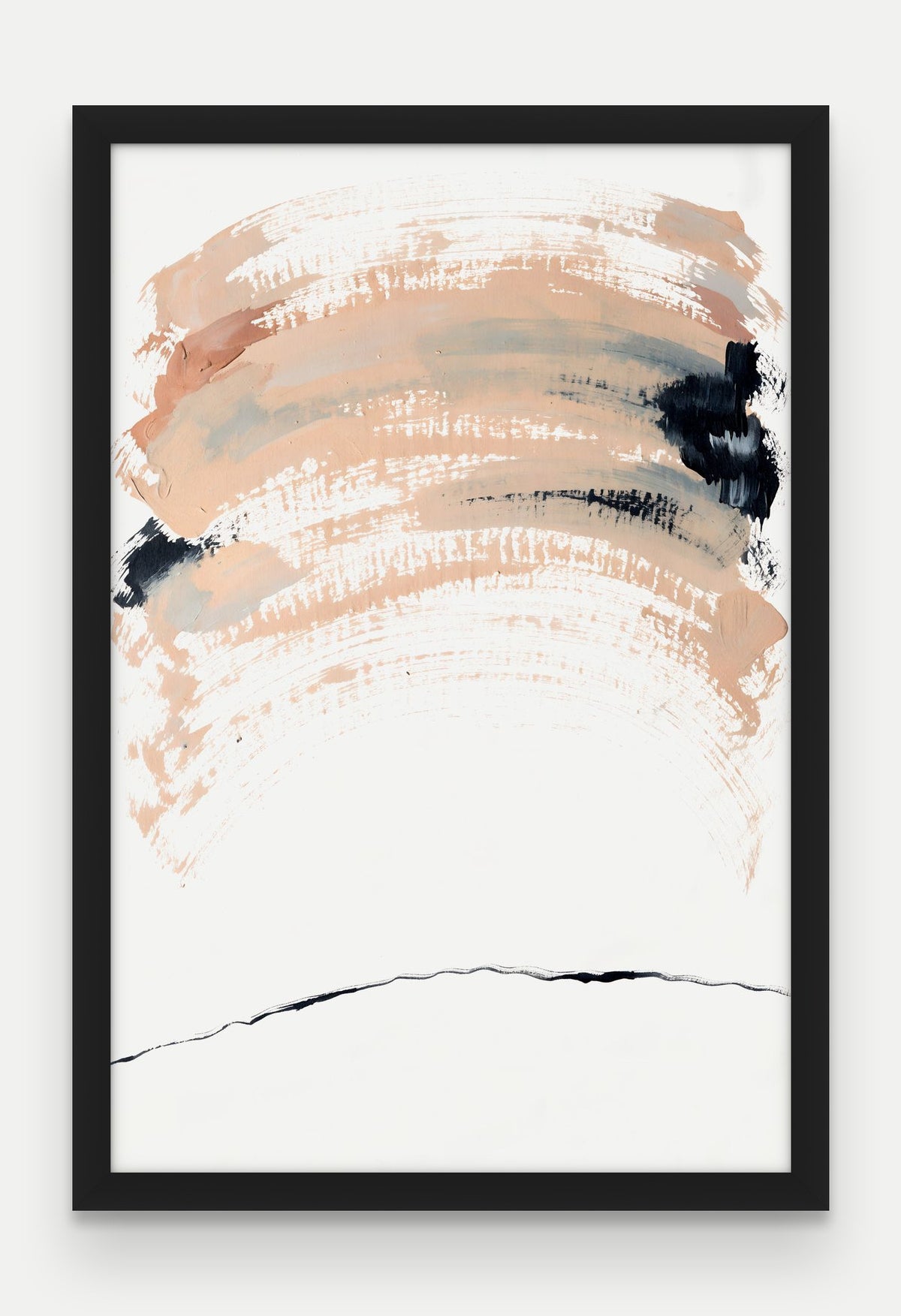 Obraz na płótnie Cisza w ramie, oprawa: drewno czarne, format 40 × 60 cm