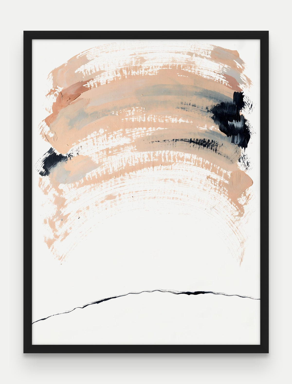 Obraz na płótnie Cisza w ramie, oprawa: drewno czarne, format 60 × 80 cm