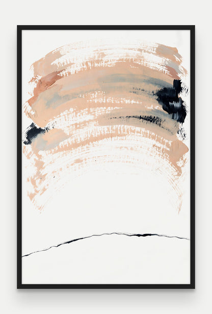 Obraz na płótnie Cisza w ramie, oprawa: drewno czarne, format 80 × 120 cm