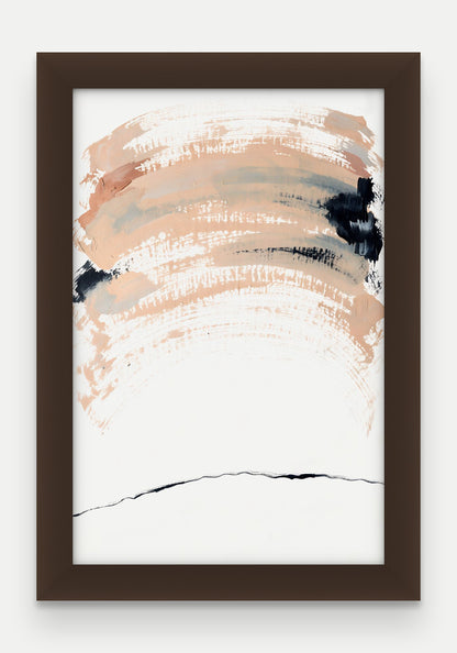 Obraz na płótnie Cisza w ramie, oprawa: drewno brązowe, format 20 × 30 cm