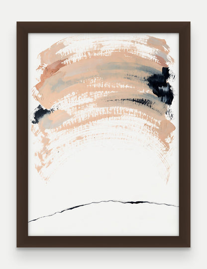 Obraz na płótnie Cisza w ramie, oprawa: drewno brązowe, format 30 × 40 cm