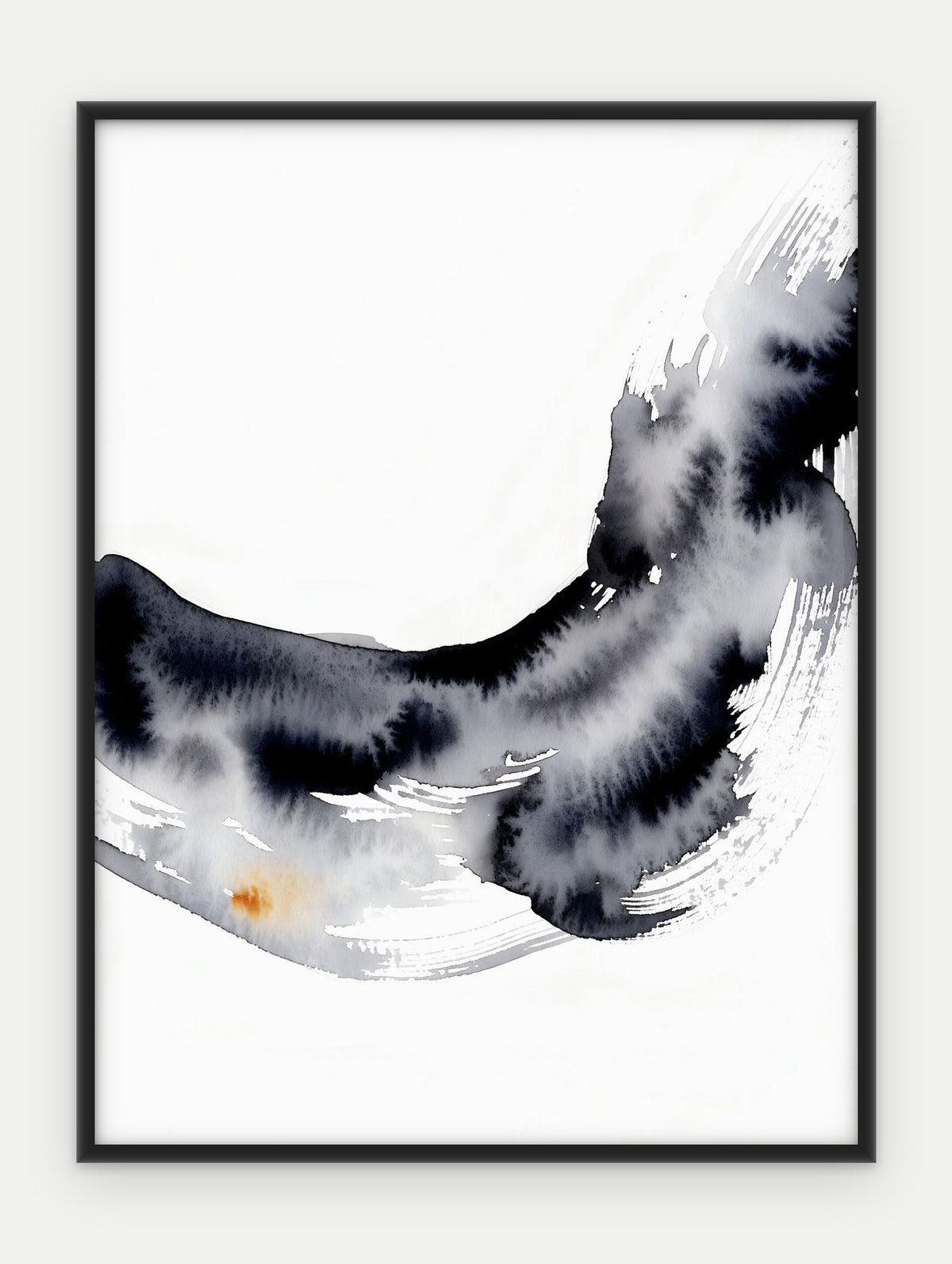 Plakat Fala w ramie, oprawa: aluminium czarne, format 30 × 40 cm