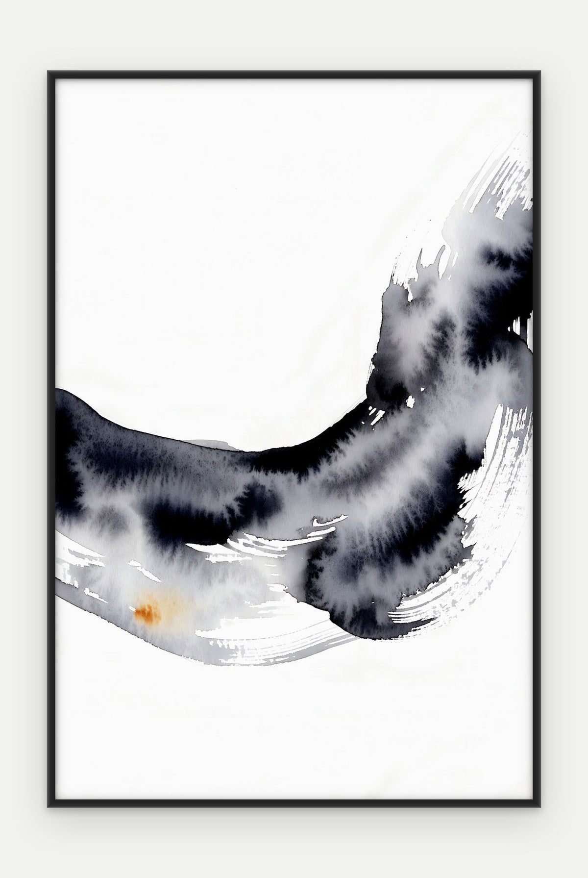 Plakat Fala w ramie, oprawa: aluminium czarne, format 40 × 60 cm