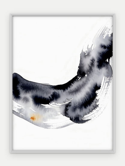 Plakat Fala w ramie, oprawa: aluminium srebrne, format 30 × 40 cm