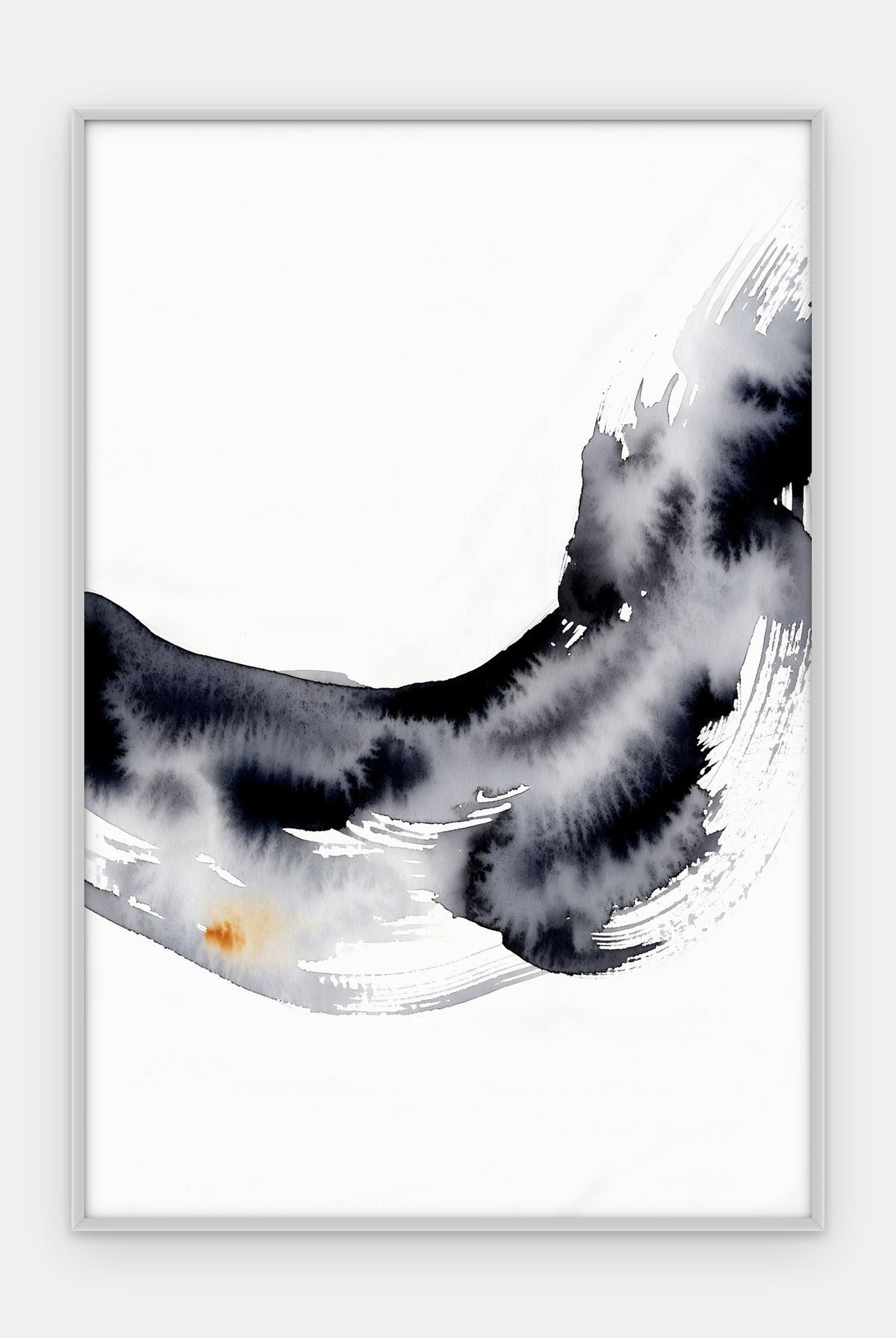 Plakat Fala w ramie, oprawa: aluminium srebrne, format 40 × 60 cm