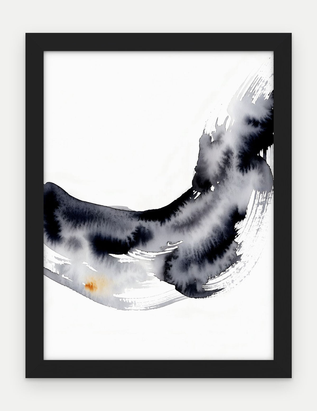 Plakat Fala w ramie, oprawa: drewno czarne, format 30 × 40 cm