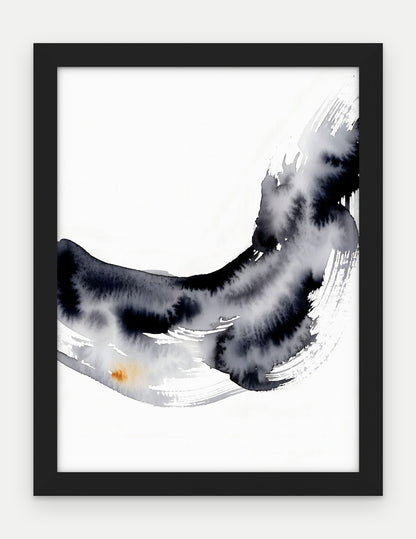Plakat Fala w ramie, oprawa: drewno czarne, format 30 × 40 cm