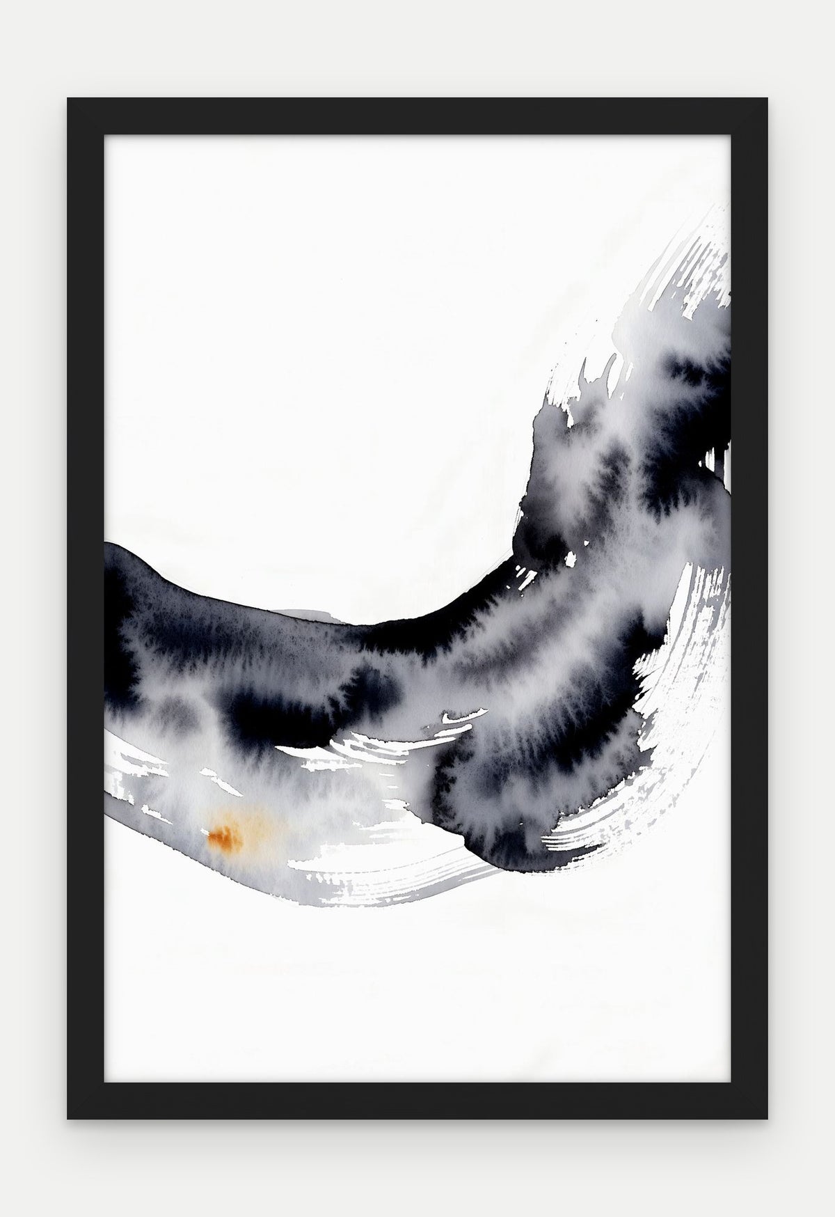Plakat Fala w ramie, oprawa: drewno czarne, format 40 × 60 cm