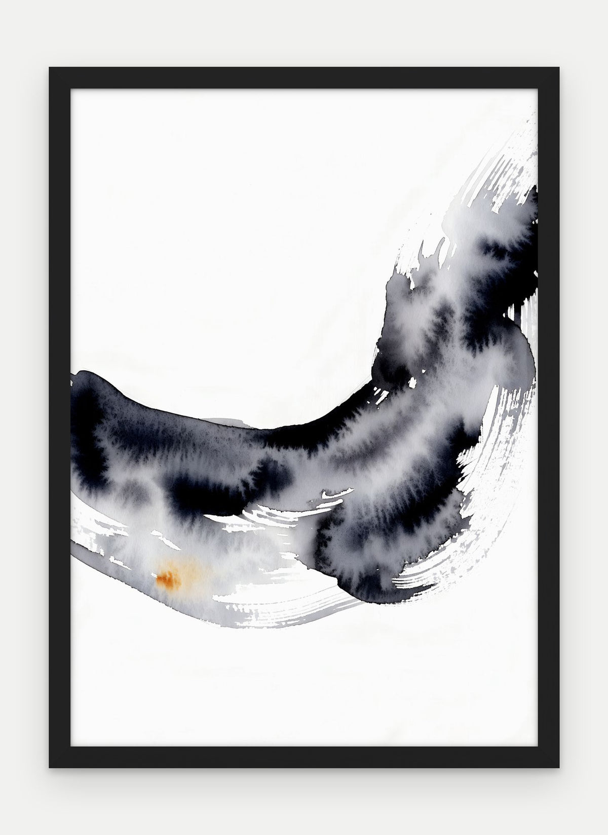 Plakat Fala w ramie, oprawa: drewno czarne, format 50 × 70 cm