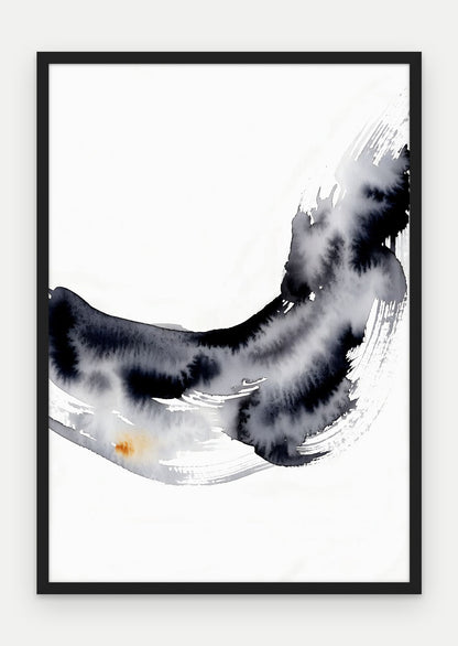 Plakat Fala w ramie, oprawa: drewno czarne, format 70 × 100 cm