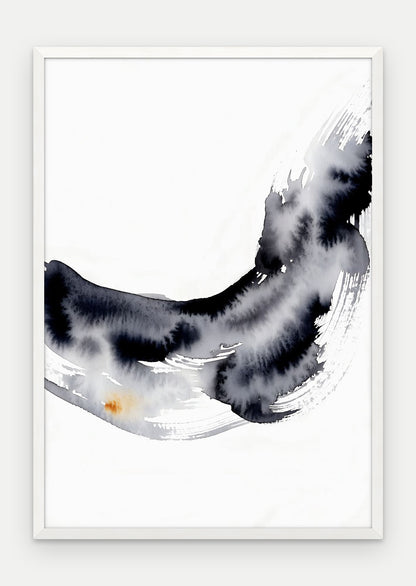 Plakat Fala w ramie, oprawa: drewno białe, format 70 × 100 cm