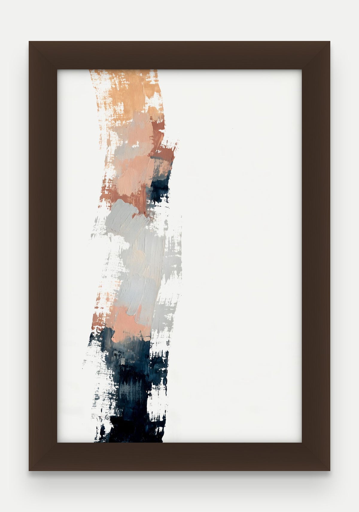 Obraz na płótnie Filar w ramie, oprawa: drewno brązowe, format 20 × 30 cm