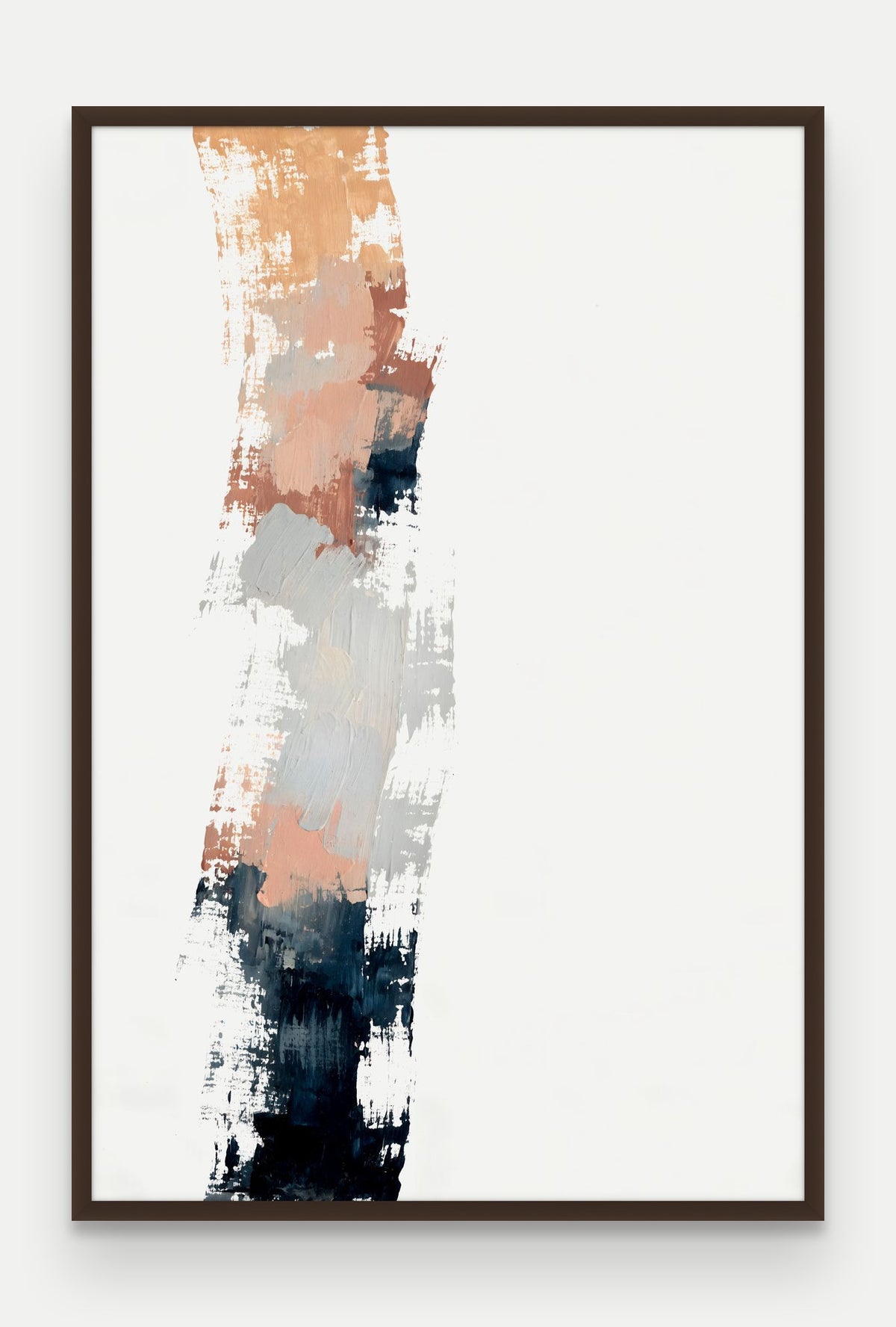 Obraz na płótnie Filar w ramie, oprawa: drewno brązowe, format 80 × 120 cm