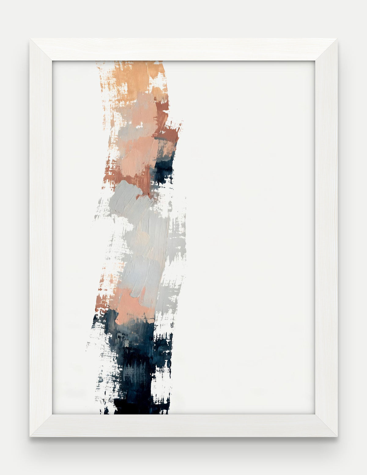 Obraz na płótnie Filar w ramie, oprawa: drewno białe, format 30 × 40 cm