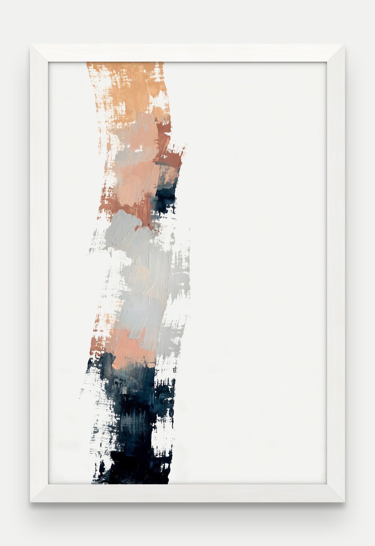 Obraz na płótnie Filar w ramie, oprawa: drewno białe, format 40 × 60 cm