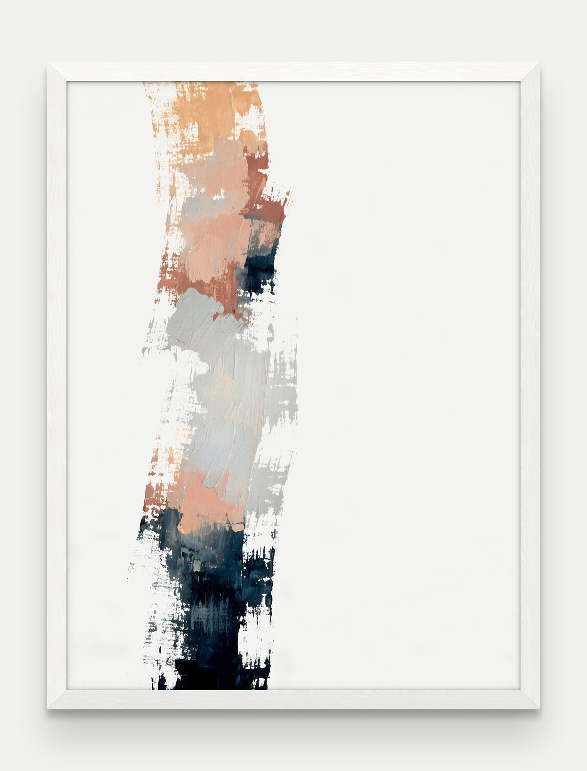 Obraz na płótnie Filar w ramie, oprawa: drewno białe, format 60 × 80 cm