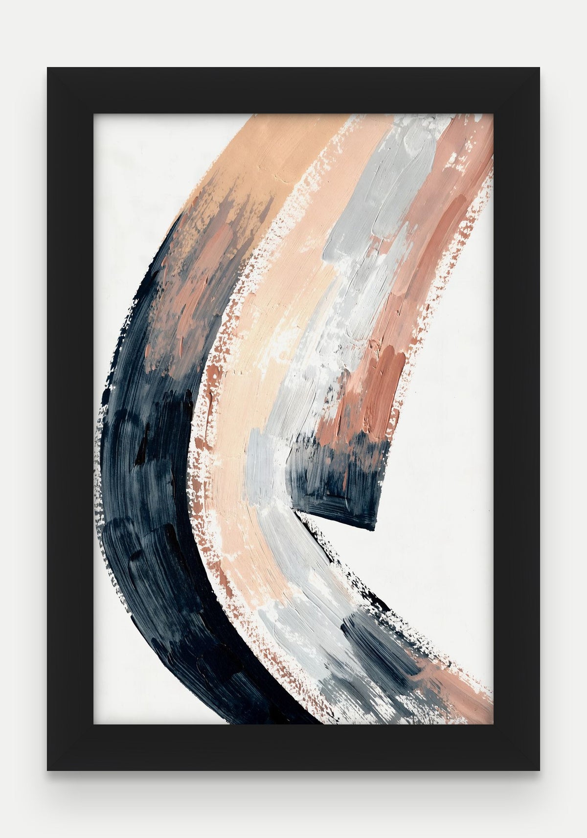 Obraz na płótnie Grań w ramie, oprawa: drewno czarne, format 20 × 30 cm