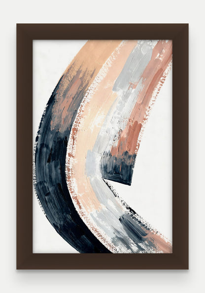 Obraz na płótnie Grań w ramie, oprawa: drewno brązowe, format 20 × 30 cm