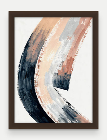 Obraz na płótnie Grań w ramie, oprawa: drewno brązowe, format 30 × 40 cm