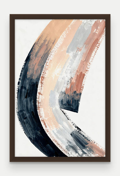 Obraz na płótnie Grań w ramie, oprawa: drewno brązowe, format 40 × 60 cm