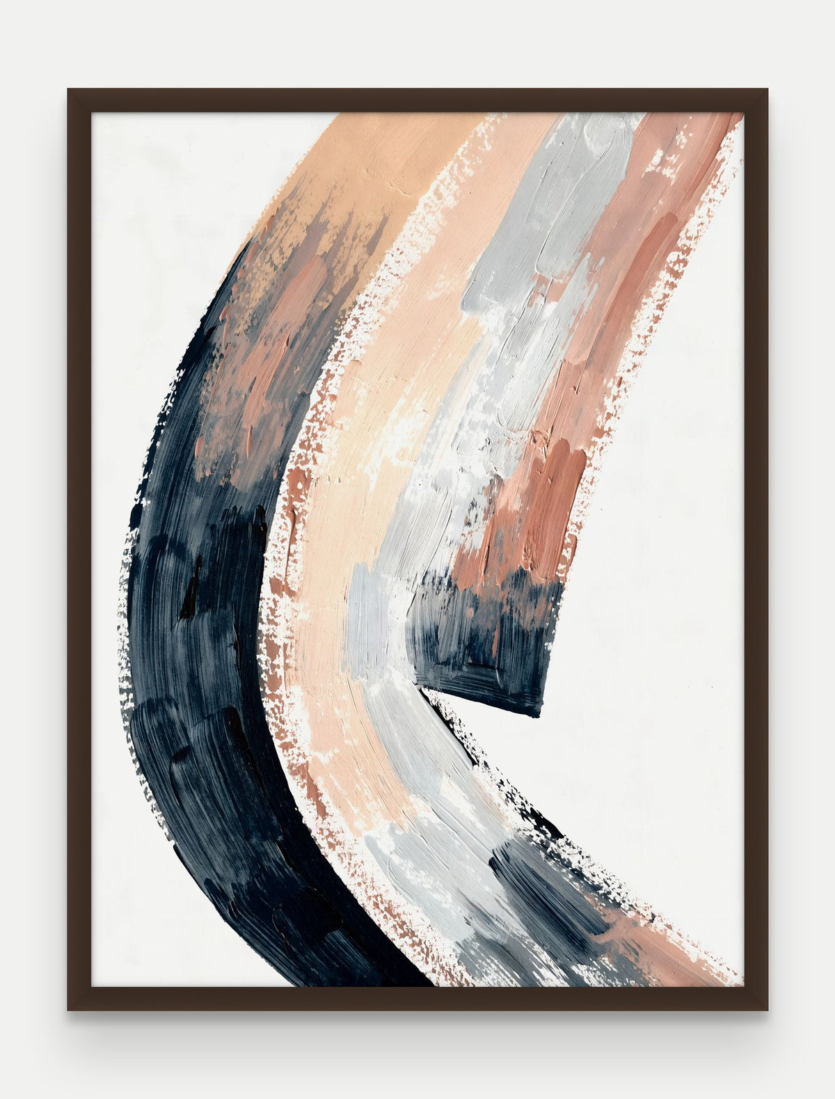 Obraz na płótnie Grań w ramie, oprawa: drewno brązowe, format 60 × 80 cm