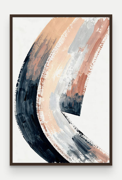 Obraz na płótnie Grań w ramie, oprawa: drewno brązowe, format 80 × 120 cm