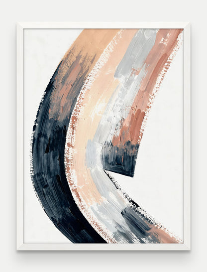 Obraz na płótnie Grań w ramie, oprawa: drewno białe, format 60 × 80 cm