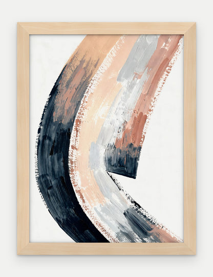 Plakat Grań w ramie, oprawa: drewno naturalne, format 30 × 40 cm