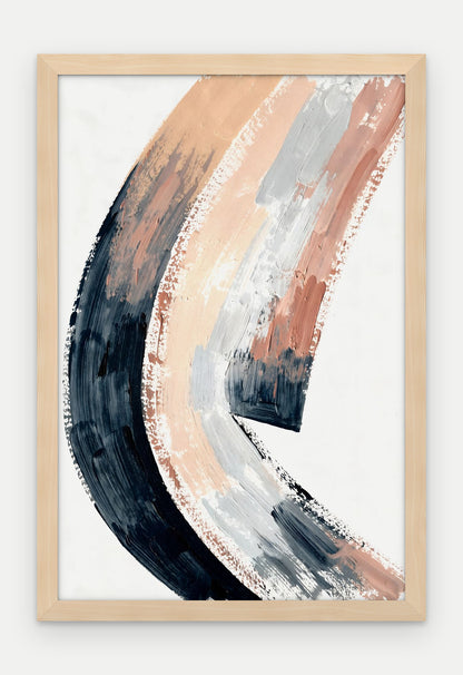 Plakat Grań w ramie, oprawa: drewno naturalne, format 40 × 60 cm