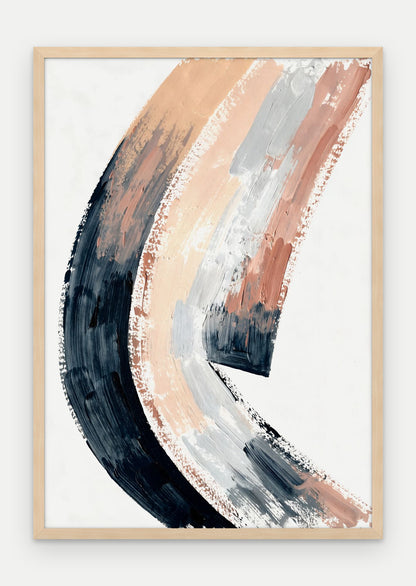 Plakat Grań w ramie, oprawa: drewno naturalne, format 70 × 100 cm