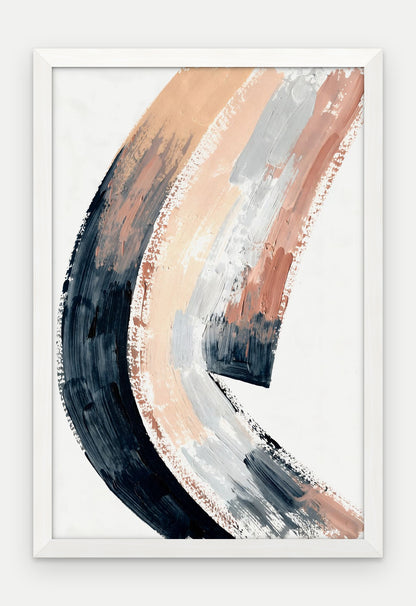 Plakat Grań w ramie, oprawa: drewno białe, format 40 × 60 cm