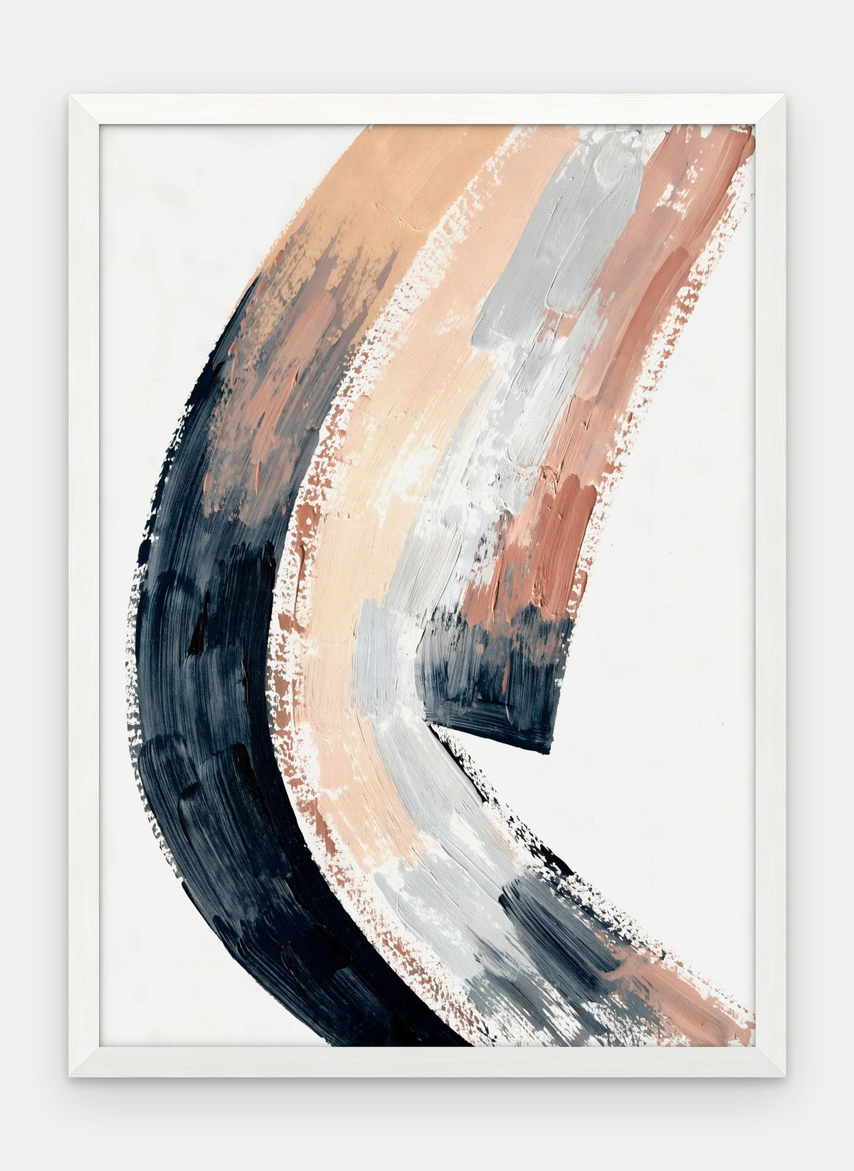 Plakat Grań w ramie, oprawa: drewno białe, format 50 × 70 cm