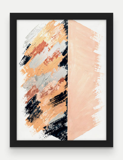 Obraz na płótnie Granica w ramie, oprawa: drewno czarne, format 30 × 40 cm